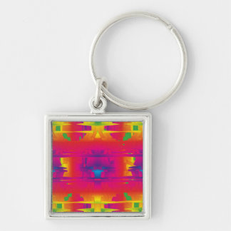 Festive Vibrant Colour Indian Pattern Keychain