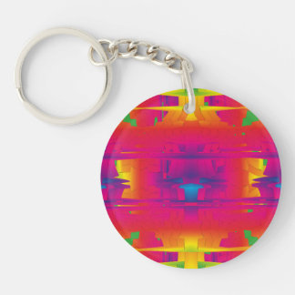 Festive Vibrant Colour Indian Pattern Keychain