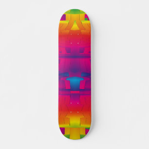 Festive Vibrant Colour Indian Pattern  Skateboard