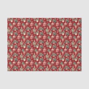 Festive vintage bulb Christmas  Tissue Paper
