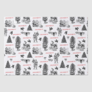 Festive Vintage Victorian Christmas with Santa Tissue Paper