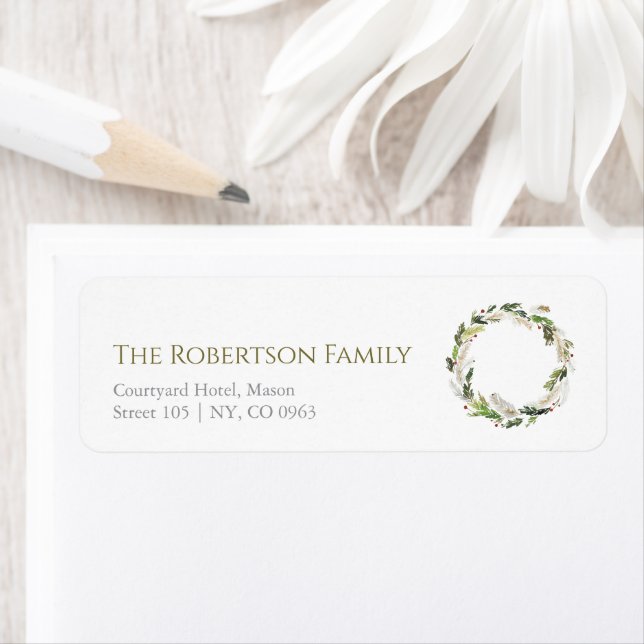 Festive Watercolor Wreath (Insitu)