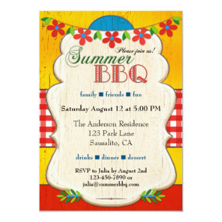 summer bbq invitation