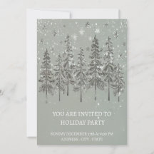 Festive Winter Holiday Party Invitation