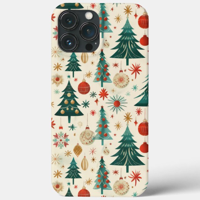 Festive Winter Holidays Pattern Case-Mate iPhone Case (Back)