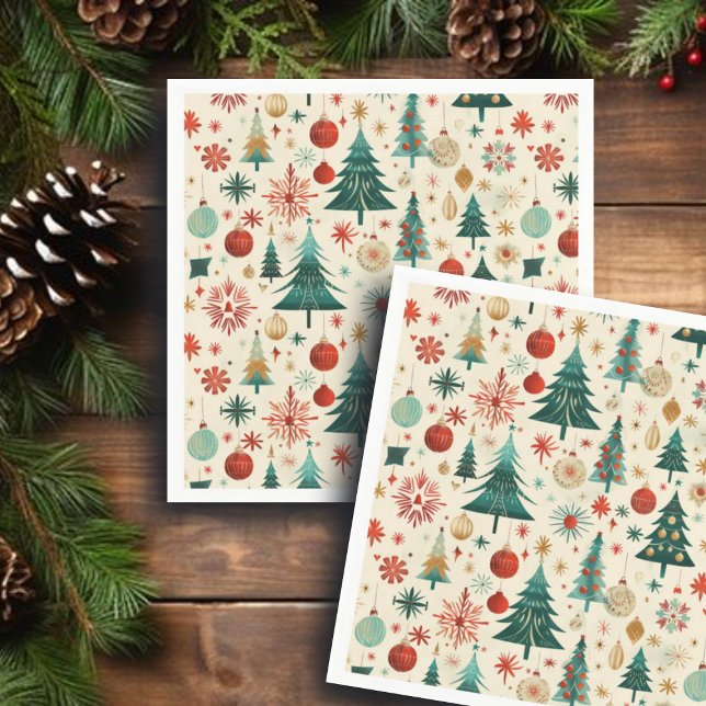 Festive Winter Holidays Pattern Napkin (Creator Uploaded)