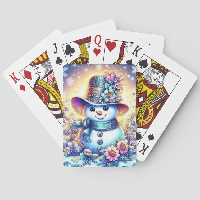 Festive Winter Playing Cards (Back)
