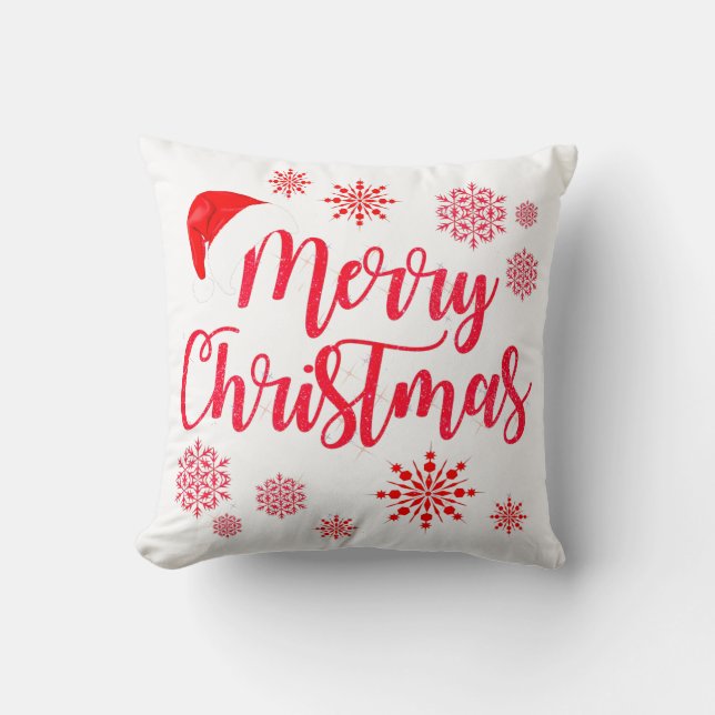 Festive Wishes     Throw Pillow (Front)