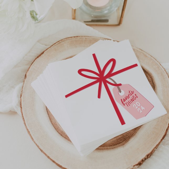 Festive Wrap | Holiday Favourite Things Party Napkin (Creator Uploaded)
