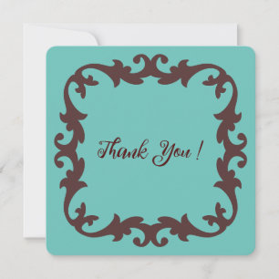 Festive Year-End Celebration Flat Thank You Card 