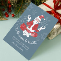 Festive Yoga Santa Season to Breathe