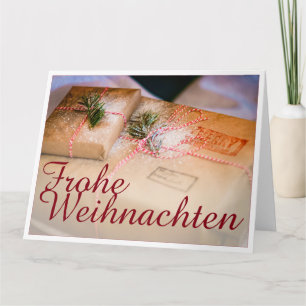 Festliche Geschenke als Weihnachtsmotiv Card