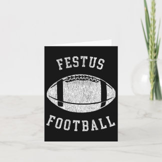 Festus Football Distressed Vintage 80's Throwback  Card
