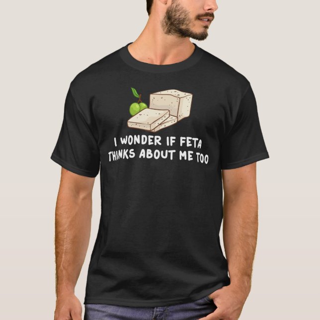 Feta Cheese Gift Goat Greece Greek T-Shirt (Front)
