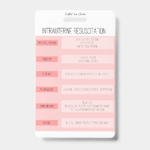 Fetal Monitoring Nurse Reference Badge