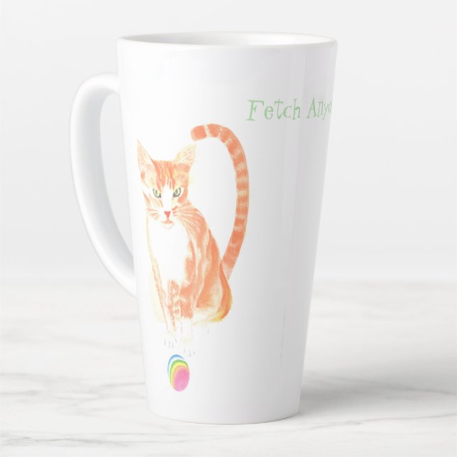 Fetch Anyone? Latte Mug (Left Angle)