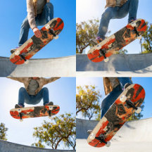 "Fetch" French Bulldog 7 3/4" Skateboard Deck