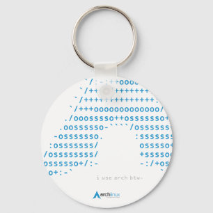Fetch Light Arch Linux Logo Keychain