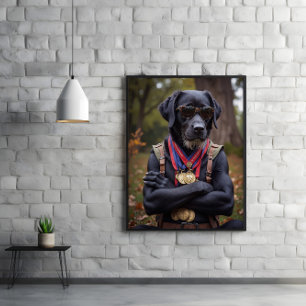 Fetch. Nap. Repeat. For 100 Missions. Poster