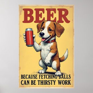 Fetching Balls Can Be Thirsty Work Poster