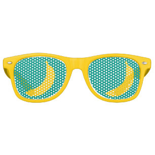 Fête aux fruits de banane jaune amusant lunettes d