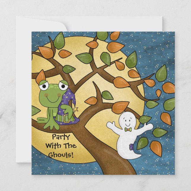 Fête avec les Ghouls Halloween Invitation (Devant)