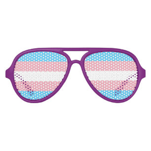 Fête Aviateur Drapeau transgenre LGBT Gay pride lunettes de sole