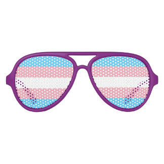 Fête Aviateur Drapeau transgenre LGBT Gay pride lunettes de sole