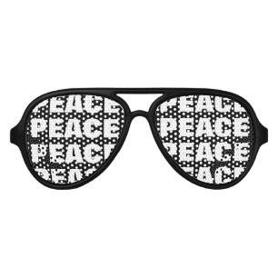 Fête Aviateur Les ombres du parti de la paix Lunettes de solei