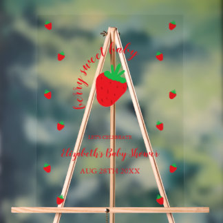 Fête bébé douce aux fraises