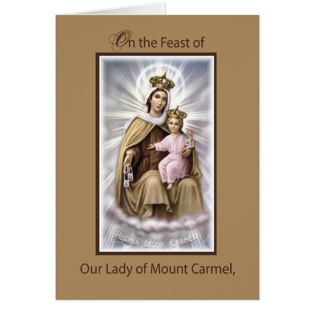Fête catholique de Notre-Dame du Mont Carmel, Brow (Devant)