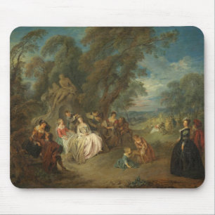 Fête Champêtre, c. 1730 (oil on canvas) Mouse Pad