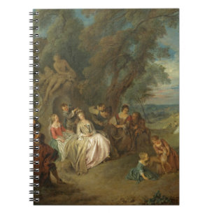 Fête Champêtre, c. 1730 (oil on canvas) Notebook