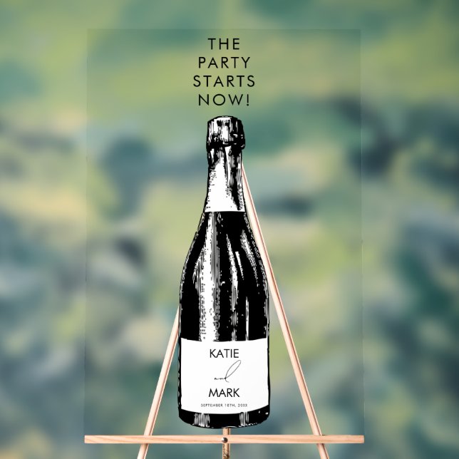 Fête Commence maintenant Mariage Bienvenue (Neutre)