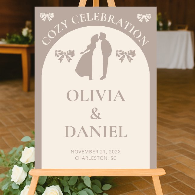 Fête cosy | Mariage de automne minimaliste (Créateur téléchargé)