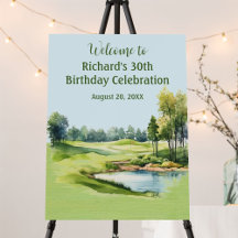 Fête d'anniversaire 30 ans Golf Accueil Hommes