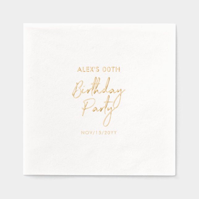 Fête d'anniversaire adulte moderne Milestone (Recto)