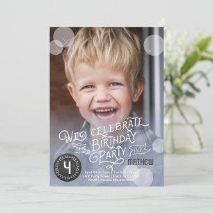 Fête d'anniversaire aquarelle   Invitations Garçon
