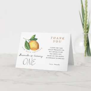 Fête d'anniversaire citron agrumes merci