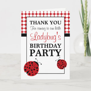 Fête d'anniversaire de l'enfant Merci Ladybug Roug