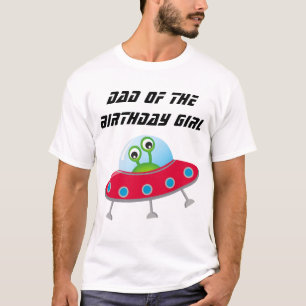 Fête d'anniversaire de l'espace Papa T-shirt