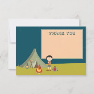 Fête d'anniversaire du camping du garçon merci car