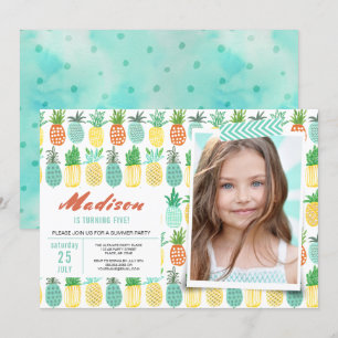 Fête d'anniversaire   Fruit d'ananas   Invitations