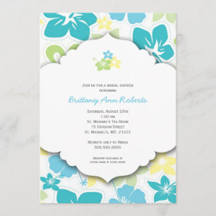 Fête d'anniversaire hawaïenne ou Invitations de Fê