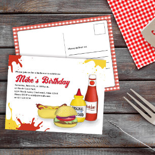 Fête d'anniversaire Summer BQ Invitation