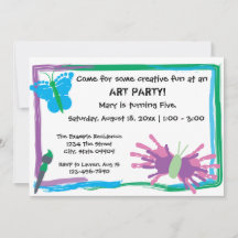 Fête d'Art ! Invitation d'anniversaire
