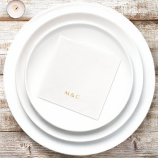Fête de 50e anniversaire de mariage Monogram Golde