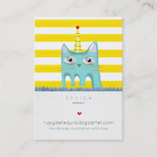 Fête de cartes d'anniversaire au chat