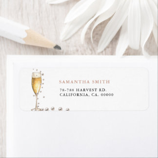 Fête de douche de mariée Perles et Prosecco