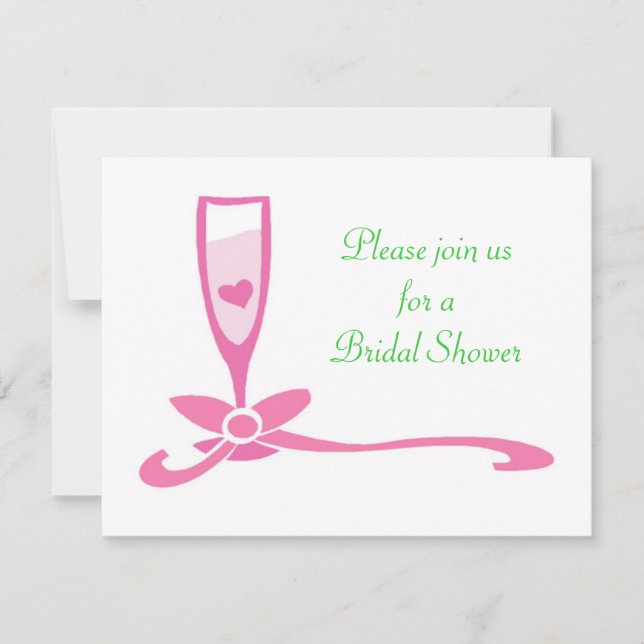 Fête de douche nuptiale Invitations personnalisées (Devant)
